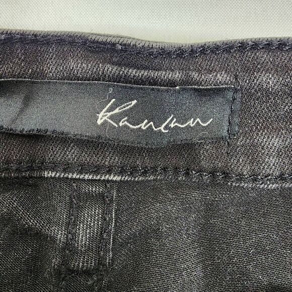 Kancan Black Denim Distressed Jean Shorts Size 9 Style Kc11142 - Picture 6 of 7
